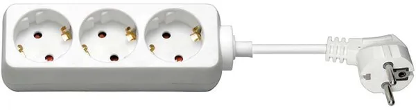 Pro Power Socket x3 - Wh - 1.5m